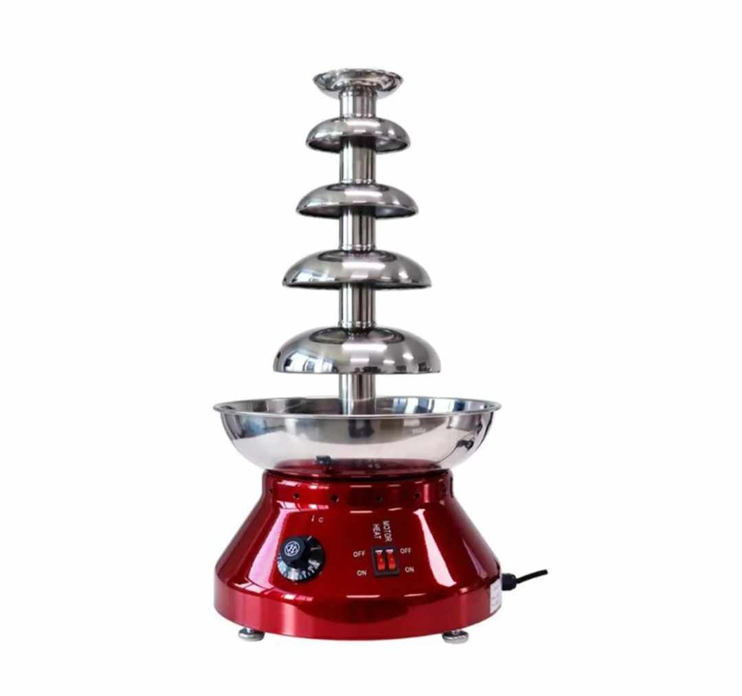 Fuente de Chocolate Eléctrica 5 Niveles en Acero Inoxidable