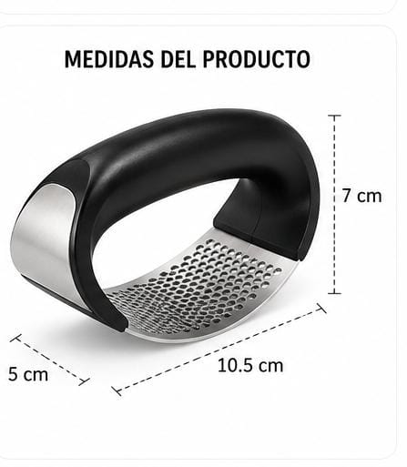 Prensa de Ajo 2 en 1 - acero inoxidable