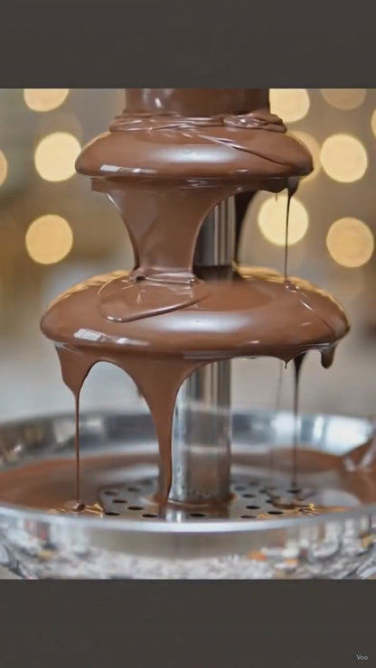 Fuente de Chocolate Eléctrica 5 Niveles en Acero Inoxidable